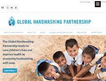 Tablet Screenshot of globalhandwashing.org